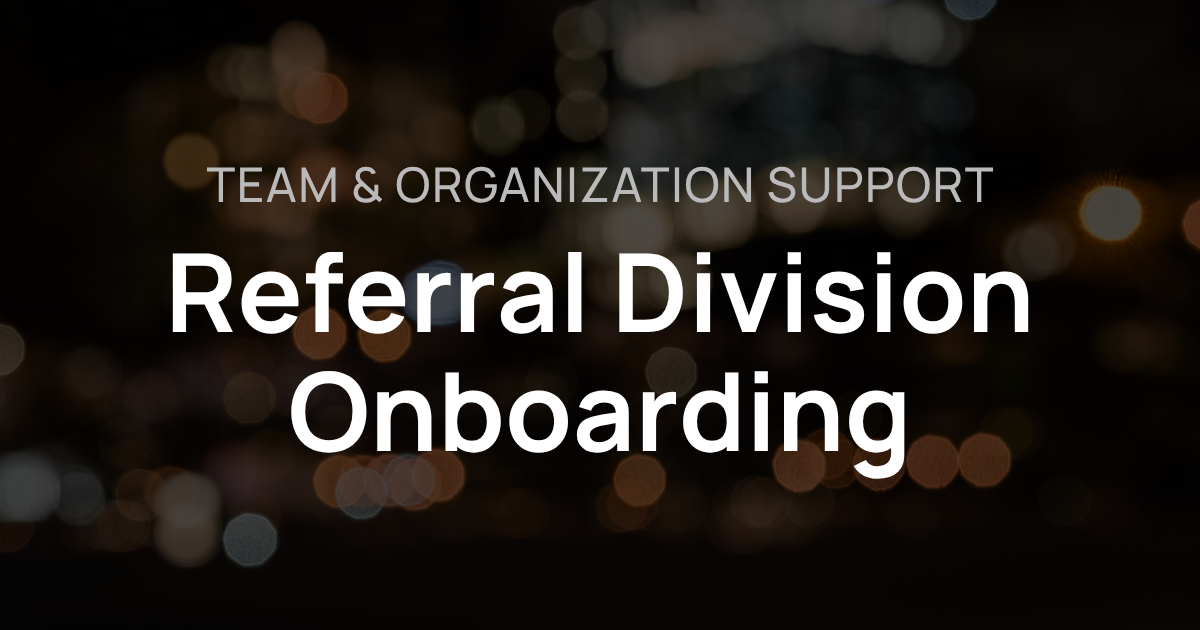 Referral Division Onboarding — Commercial Toolkit Thumbnail